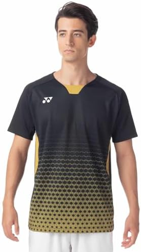 新品 ヨネックス メンズ バドミントン L日本代表 ゲームシャツ 10616 黒 Amazon | [ラケットフィールド] 【バドミントンステッカー付き